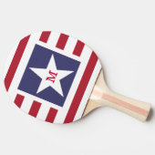 sterren en strepen VS Momogram Tafeltennisbatje (Zijkant)