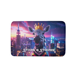 Sterren en strepen Zebra Zanzibar Badmat