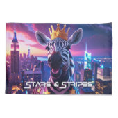 Sterren en strepen Zebra Zanzibar Kussensloop (Achterkant-Links)