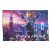 Sterren en strepen Zebra Zanzibar Kussensloop (Achterkant-Rechts)