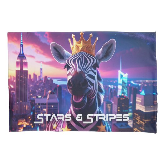 Sterren en strepen Zebra Zanzibar Kussensloop (Voorkant-Links)