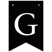 Sterren en strepen | Zwart Wit Goud | Afstuderen Vlaggetjes (Tweede vlag)