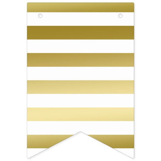 Sterren en strepen | Zwart Wit Goud | Afstuderen Vlaggetjes (Eerste vlag)