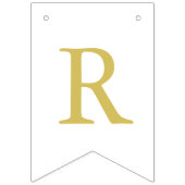 Sterren en strepen | Zwart Wit Goud | Afstuderen Vlaggetjes (Derde vlag)