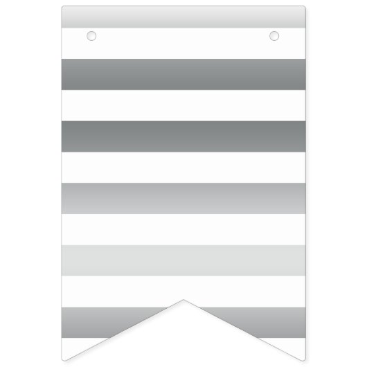 Sterren en strepen | Zwart Wit Zilver | Afstuderen Vlaggetjes (Eerste vlag)