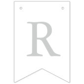 Sterren en strepen | Zwart Wit Zilver | Afstuderen Vlaggetjes (Derde vlag)