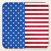 Sterren en Stripes-Amerikaanse vlag van Shirley Ta Kartonnen Onderzetters (Voorkant)