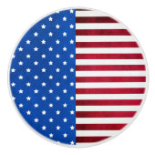 Sterren en Stripes-Amerikaanse vlag van Shirley Ta Keramische Knop (Voorkant)