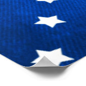 Sterren en Stripes-Amerikaanse vlag van Shirley Ta Poster (Hoek)