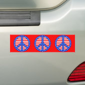 Sterren en Stripes Bumpersticker (Op auto)