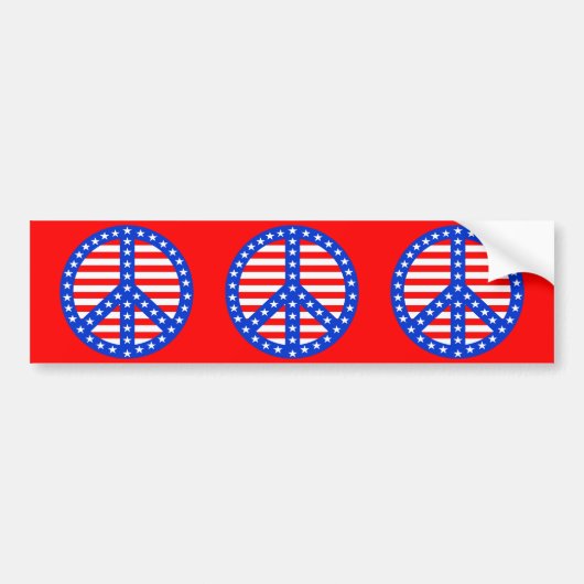 Sterren en Stripes Bumpersticker (Voorkant)