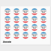 Sterren en Stripes Design Ronde Sticker (Vel)