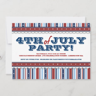 Sterren en Stripes Festive op 4 juli Kaart