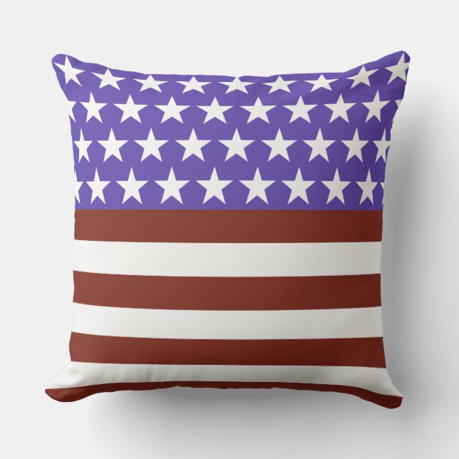 Sterren en Stripes Forever Fun Buitenkussen (Voorkant)