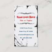 Sterren en stripes IJskonie Visitekaartje (Achterkant)