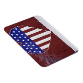 Sterren en stripes, in de vorm van hart magneet (Rechterzijde)