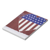 Sterren en stripes, in de vorm van hart notitieblok (Linkerzijde)