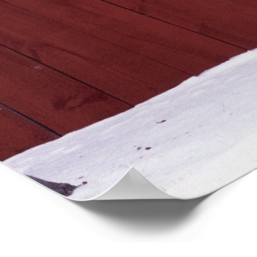 Sterren en stripes, in de vorm van hart poster (Hoek)