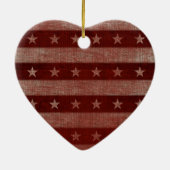 Sterren en stripes Keramisch kerstversiering Keramisch Ornament (Achterkant)