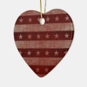 Sterren en stripes Keramisch kerstversiering Keramisch Ornament (Links)