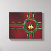 Sterren en stripes kerstcanvas afdrukken (Voorkant)