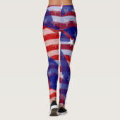 Sterren en stripes leggings (Achterkant)
