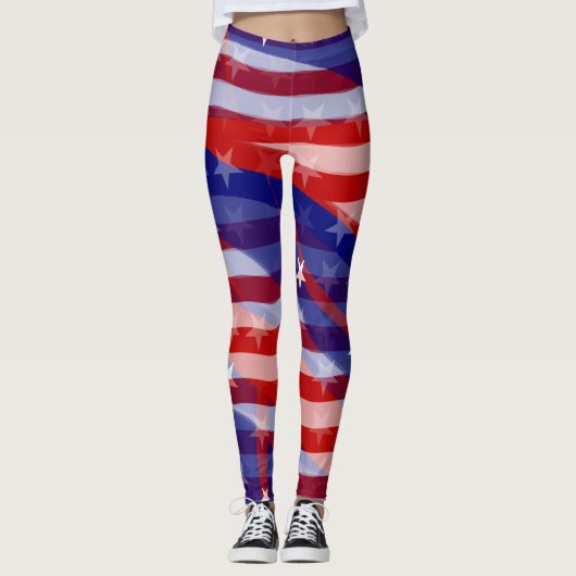 Sterren en stripes leggings (Voorkant)