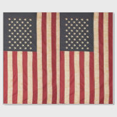  sterren en stripes met Amerikaanse vlag Cadeaupapier (Vlak)