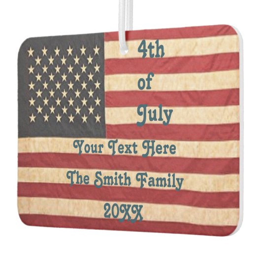  sterren en stripes met Amerikaanse vlag Luchtverfrisser (Links)