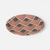 sterren en stripes met Amerikaanse vlag Papieren Bordje (Gekanteld)