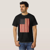  sterren en stripes met Amerikaanse vlag T-shirt (Voorkant volledig)