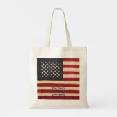 sterren en stripes met Amerikaanse vlag Tote Bag (Achterkant)