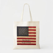 sterren en stripes met Amerikaanse vlag Tote Bag (Voorkant)