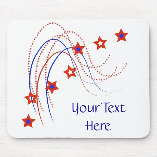Sterren en stripes Mousepad Muismat (Voorkant)
