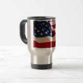 Sterren en stripes oude Amerikaanse vlag Reisbeker (Voorkant links)