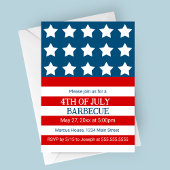 Sterren en Stripes Party Uitnodiging