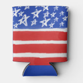 Sterren en Stripes, patriottisch, 4 juli Blikjeskoeler (Voorkant)