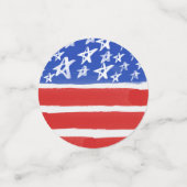 Sterren en Stripes, patriottisch, 4 juli Confetti (Kleine voorkant)