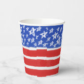 Sterren en Stripes, patriottisch, 4 juli Papieren Bekers (Links)