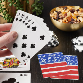 Sterren en Stripes, patriottisch, 4 juli Pokerkaarten