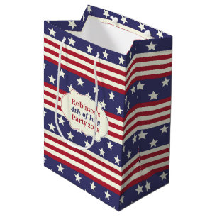 Sterren en Stripes Patriottische Amerikaanse vlag Medium Cadeauzakje