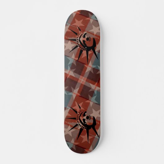 Sterren en stripes persoonlijk skateboard (Voorkant)