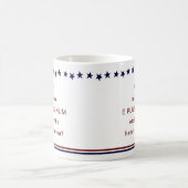 Sterren en Stripes Rood wit en blauw Koffiemok (Center)