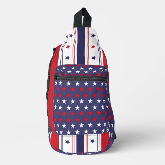 Sterren en Stripes Sling Bag (Voorkant)