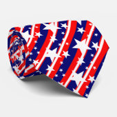 Sterren en stripes stropdas (Opgerold)