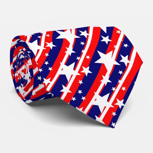 Sterren en stripes stropdas (Opgerold)