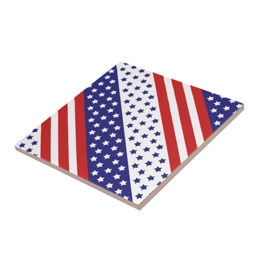 Sterren en stripes tegeltje (Zijkant)