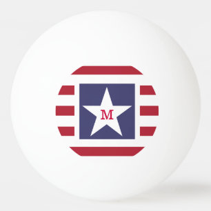  sterren en Stripes USA Momogram Pingpongbal