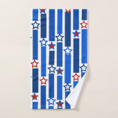 Sterren en stripes, vierde juli bad handdoek (Handdoek)