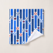 Sterren en stripes, vierde juli bad handdoek (Wasdoekje)